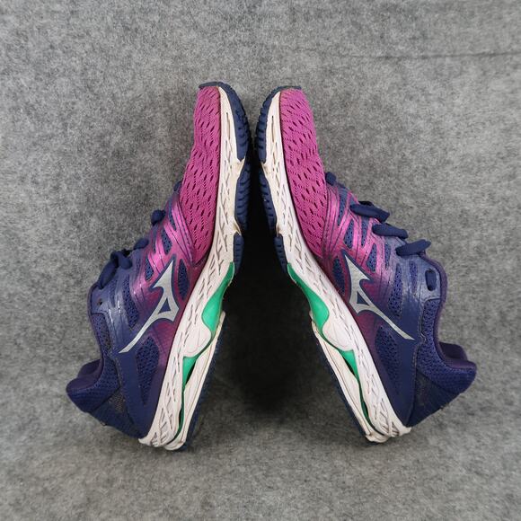 Mizuno Shoes Womens 7 Wave Shadow 2 Road Running Sneaker Athletic Trainer Purple - Picture 9 of 13